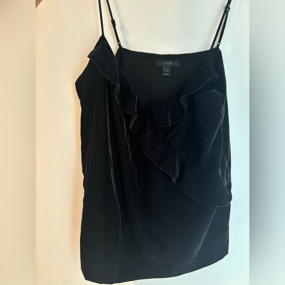 J crew velvet tank top